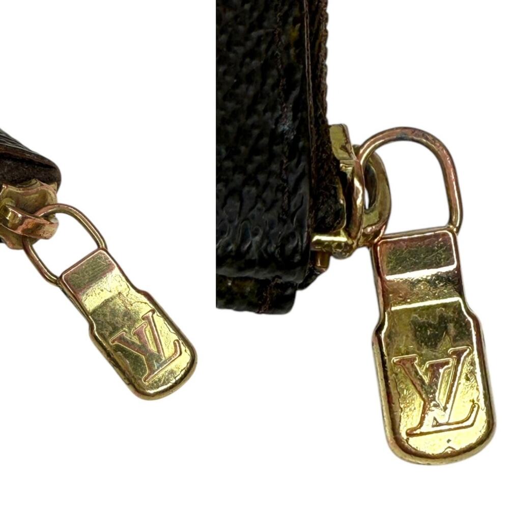 Louis Vuitton Pochette Clés Monogram Key Pouch Coin Purse Zippy LV Authentic - Picture 7 of 9